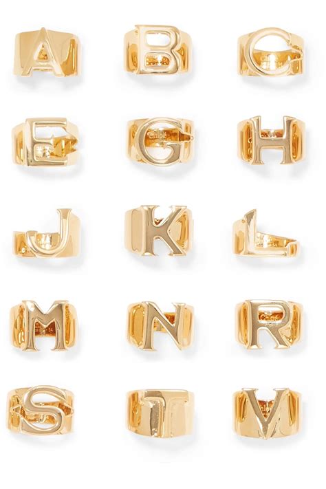 Alphabet Ring by Chloe .